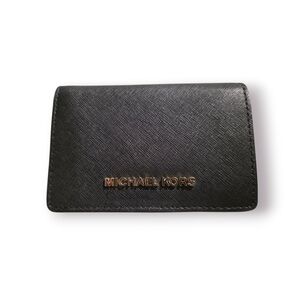 Michael Kors Black Leather Card Holder